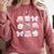 Coquette Bow Book Coffee Valentines Bookish Library Teacher Comfort Colors Sweatshirt Orchid