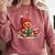 Cozy Gingerbread Christmas Reading Book Xmas Snowflakes Fall Comfort Colors Sweatshirt Orchid