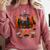 Cozy Reading Cabin Retreat Fall Bookish Autumn Cozy Reader Comfort Colors Sweatshirt Orchid