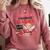 Cupid's Favorite Math Teacher Valentine Reading Book Women Comfort Colors Sweatshirt Orchid