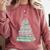 Cute Bookmas Christmas Book Tree Book Lover Teacher Comfort Colors Sweatshirt Orchid