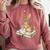 Cute Bunny Reading Book Glasses Bookworm Comfort Colors Sweatshirt Orchid