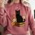 Cute Cat Book Flowers Comfort Colors Sweatshirt Orchid Cute Cat Book Flowers Comfort Colors Sweatshirt Orchid