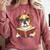 Cute Dog Boxer Reading Book Comfort Colors Sweatshirt Orchid
