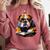 Cute Dog English Bulldog Reading Book Comfort Colors Sweatshirt Orchid
