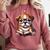 Cute Dog Puppy English Bulldog Reading Book Comfort Colors Sweatshirt Orchid Cute Dog Puppy English Bulldog Reading Book Comfort Colors Sweatshirt Orchid