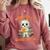 Cute Halloween Teacher Librarian Mummy Reading Books Comfort Colors Sweatshirt Orchid