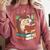 Cute Hedgehog Book Nerd Comfort Colors Sweatshirt Orchid