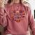Cute Just A Girl Who Loves Books Heart Shape Reader Comfort Colors Sweatshirt Orchid