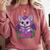 Cute Pastel Goth Bat Reading Book Comfort Colors Sweatshirt Orchid
