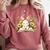 Cute Rabbit And Book Women Girls Reading Book Rabbit Lover Comfort Colors Sweatshirt Orchid