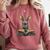 Cute Rabbit Bunny Book Lover Comfort Colors Sweatshirt Orchid