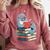 Cute Reading Seal On Books Book Lover Comfort Colors Sweatshirt Orchid
