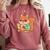 Cute Squirrel Reading A Book Lovers Anime Kawaii Women Kids Comfort Colors Sweatshirt Orchid