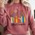 Cute Wildflower Book School Counseling Life School Counselor Comfort Colors Sweatshirt Orchid