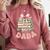 Dada Book First Chapter Birthday Family Matching Party Comfort Colors Sweatshirt Orchid