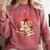 Dear Santa More Books Please Coquette Bow Books Christmas Comfort Colors Sweatshirt Orchid