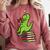 Dino Reading Read Reading Librarian Book Men Boys Kids Comfort Colors Sweatshirt Orchid