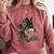 Dog Book Flower Comfort Colors Sweatshirt Orchid