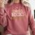 Dogs Books & Coffee Comfort Colors Sweatshirt Orchid