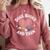Dogs Books And Yarn Crocheting Comfort Colors Sweatshirt Orchid