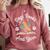 Dogs Books And Yarn Knitter Knitting Comfort Colors Sweatshirt Orchid