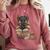 Dragon Read Books Be Kind Stay Weird Book Lover Comfort Colors Sweatshirt Orchid