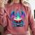 Dragon Reading Book Lover Comfort Colors Sweatshirt Orchid