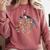 Dragon Silhouette Books Librarian Bookworm Women Men Kids Comfort Colors Sweatshirt Orchid