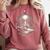 Duck Reading Book Full Moon Lake Scenery Comfort Colors Sweatshirt Orchid
