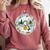 Duck Wilderness Book Reading Illustration Floral Comfort Colors Sweatshirt Orchid