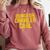 Dungeon Crawler Carl Yellow Text Logo LitRPG Series Book Comfort Colors Sweatshirt Orchid