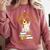 Easily Distracted By Beagles And Books Beagle Dog Comfort Colors Sweatshirt Orchid