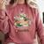 Easily Distracted By Books Book Wildflowers Book Lovers Comfort Colors Sweatshirt Orchid
