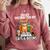 Easily Distracted By Cats And Books Book Lover Cat Comfort Colors Sweatshirt Orchid