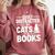Easily Distracted By Cats And Books Cat & Book Lover Comfort Colors Sweatshirt Orchid Easily Distracted By Cats And Books Cat & Book Lover Comfort Colors Sweatshirt Orchid