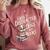 Easily Distracted By Dogs And Books Reader Animal Dog Comfort Colors Sweatshirt Orchid