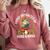 Easily Distracted By Frogs And Books Comfort Colors Sweatshirt Orchid