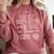 Easily Distracted By Knitting Books And Yarn Quote Reader Comfort Colors Sweatshirt Orchid