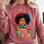 Education Is Freedom History Girl Women Book Lover Comfort Colors Sweatshirt Orchid
