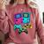 Eighties Console Controller Gaming Player Gadget Nostalgia Comfort Colors Sweatshirt Orchid