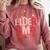Elder Emo Retro Punk Typography Nostalgia Premium Tri-Blend Comfort Colors Sweatshirt Orchid