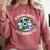 Elder Millennials Embracing 90s CDs Nostalgia Vibes Comfort Colors Sweatshirt Orchid