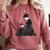Emily Dickinson Reading A Book Comfort Colors Sweatshirt Orchid