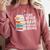I Can Never Have Enough Books Reading Lover Bookworm Reader Comfort Colors Sweatshirt Orchid