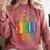 Equal Rights Book Flower Resist 86 47 Feminist Women Rights Comfort Colors Sweatshirt Orchid