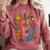 Equal Rights Book Flower Resist Feminist LGBTQ Floral Comfort Colors Sweatshirt Orchid