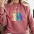 Equality Flower Books Equal Rights Social Justice Feminist Comfort Colors Sweatshirt Orchid