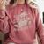 Even Her Books Were Naughty Santa Reading Christmas Comfort Colors Sweatshirt Orchid