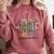 Everyone Is Welcome Here Floral Book LGBT Pride Equality Comfort Colors Sweatshirt Orchid